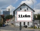Štít budovy v centru - 11x6m